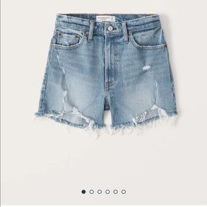 Abercrombie High Rise 4 Inch Mom Shorts